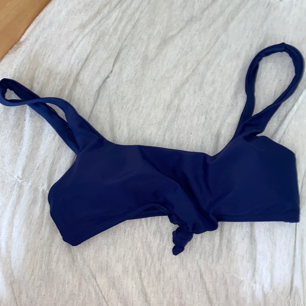 Navy bikini top